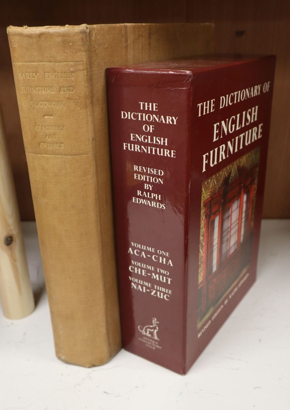 Cesinsky, Herbert and Gribble, Ernest R. - Early English Furniture and Woodwork, vol 1, folio, half calf, leaf vii loose, London, 1922